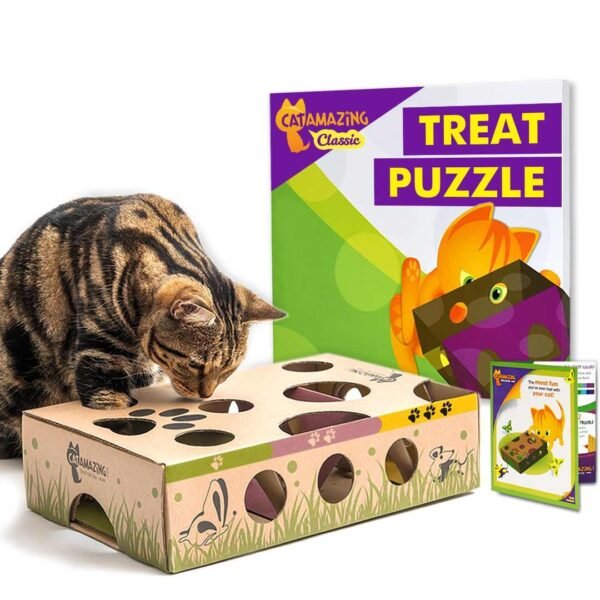 Cat Amazing Puzzle Feeder – Maze-like treat dispenser